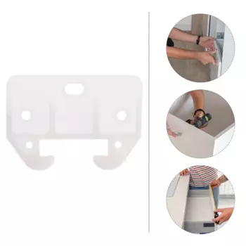 10 Pcs Drawer Rail Parts Glides Slides Dressing Table Dresser Plastic Replacement Rails and Hardware Cabinet