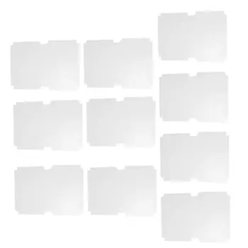 10 Pcs Self Adhesive Transparent Plastic Book Cover White Wrapping Paper Protective Sleeve for Students Notebook Dustproof Eco