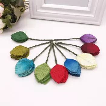 Искусственные листья шелковые для декора свадьбы