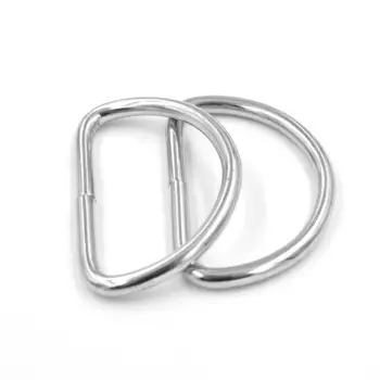 10 pieces 40mm Metal D-shaped buckle Metal D buckle D rings Semicircle Buttons Bags mountaineering Backpack Accessories