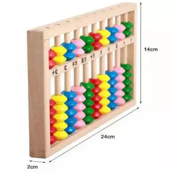10-row Child Wooden Calculate Abacus Bead Educational Mathematictoys Math Early Learning Arithmetic Addition Subtraction 2021
