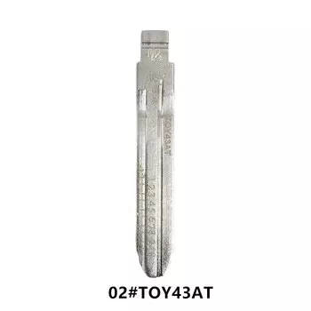 10 шт. #02 TOY43/TOY43AT лезвие для ключа с гравировкой, лезвие для ключа, резки зубов, режущий ключ, чистый клипер, лезвие для ключа для Toyota 8/10, булавка для ключа