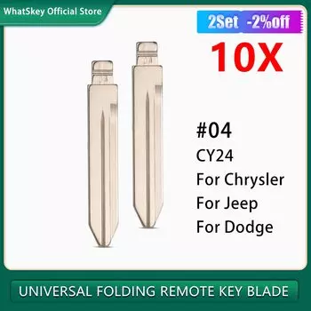 10 шт. № 04 сменный флип необработанный телефон складной KD Blade #04 для Jeep/Dodge/Chrysler CY24 Blade