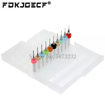 10 шт. 0,3 мм до 1,2 мм Мини сверло PCB карбид вольфрама стали для печатной платы cnc сверла машина