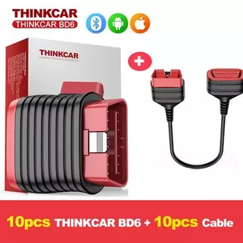 10 шт.-100 шт. THINKCAR BD6 OBD2 сканер для всех автомобилей полная диагностика системы пожизненный бесплатный диагностический инструмент obd 2