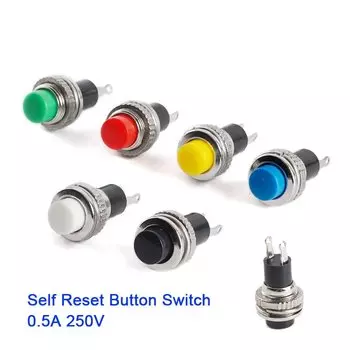 Переключатели CORE SET, 10 шт., красный, зеленый, желтый, синий, белый, 10 мм