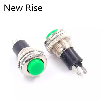 10 шт. 10 мм Мини Круглый кнопочный переключатель без блокировки