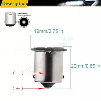 10 шт. 1156 BA15S BAU15S Светодиодные Автомобильные фары Поворотная сигнальная лампа белый Янтарный, оранжевый P21W PY21W 7507 Авто индикатор DRL Обратный лампы 12V