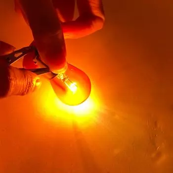 10 шт. 1157 P21/5 Вт BAY15D 1156 P21W BA15S 12v 21 Вт Автомобильные галогенные лампы Янтарный обратный светильник тормозные лампы стоп светильник сигнала поворота DRL