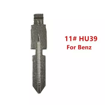 10 шт. 11 # HU39 металлические необработанные пустые ключи DIY Xhorse фото для Mercedes Benz W168 W124 W202 W210 W211 W203 заготовки для автомобильных ключей