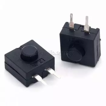 10 шт. 1212-112YB 12*12 мм прямая ножка боковая 2 контакта Кнопка Светодиодный фонарик ВКЛ-ВЫКЛ