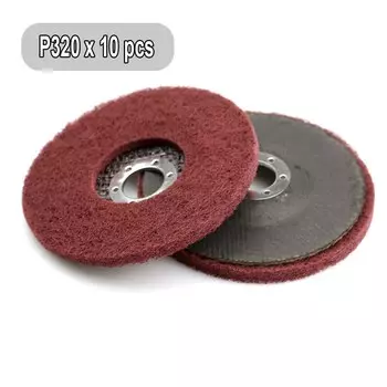 10 шт., 125*8*22 мм, нетканый лоскутный шлифовальный диск, нейлоновый полировальный круг, угловая шлифовальная машина, инструменты для полировки металла
