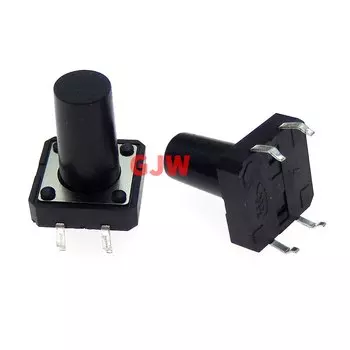 10 шт. 12*12*15 мм 4-контактный сенсорный микропереключатель 12x12x15 кнопочный переключатель 12x12 DIP-ключ