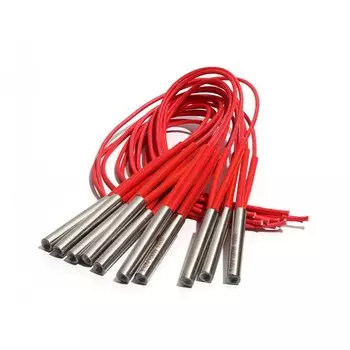 10 шт., 12 мм, 50 ~ 60 мм, 201SUS, двойная нагревательная трубка с одной головкой, 110 В/220 В/380 В, картриджный нагреватель 150 Вт/160 Вт/170 Вт/180 Вт