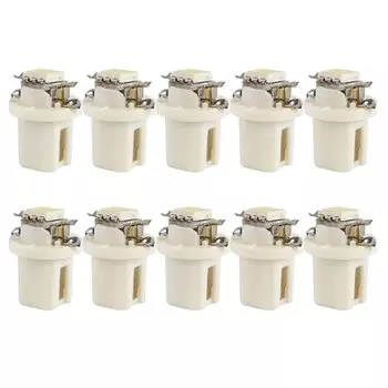 10 Шт. 12 В T5 B8.5d B85D Светодиодные Сигнальные Лампы На Приборной Панели Для Автомобиля, Спидометр, Кластер