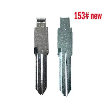 10 шт. 153 #153 HU136 металлический неразрезанный флип полотно дистанционного ключа для Renault Megan Dacia Clio Duster для keydiy KD xhorse VVDI JMD