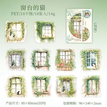 10 шт./1 лот каваи канцелярские наклейки нежность весны мусорный журнал декоративный скрапбукинг DIY ремесленная наклейка