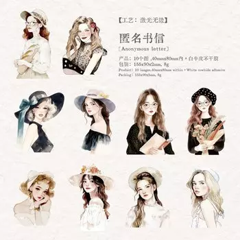 Канцелярские наклейки Alideco ангелы