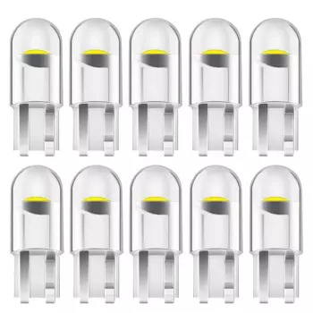 10 шт. 2020 T10 W5W WY5W 168 501 COB Светодиодные Автомобильные клиновидные парковочные огни Боковая дверь лампа приборная лампа светильник номерного знака автомобиля