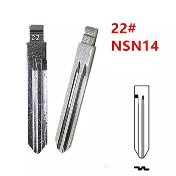 10 Шт. # 22 NSN14 KD/VVDI Заготовки Для Удаленных Ключей Для Nissan TIIDA Renault Subaru Infiniti Uncut Складные Металлически...