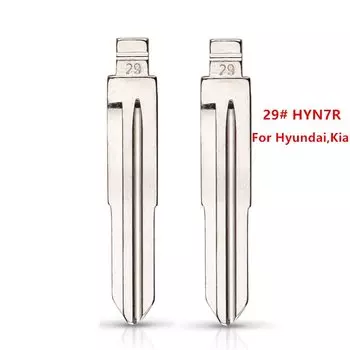 10 Шт. 29 # HYN7R Металлический Складной Лезвие Без Отделки, Заготовка Для Дистанционного Ключа Для KeyDIY KD Xhorse VVDI
