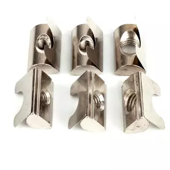 10 шт., 3030 полукруглая гайка M4 M5 M6 M8, гайка-шрапнель, эластичная гайка европейского стандарта, серия 30/40/45, аксессуары для алюминиевого профиля