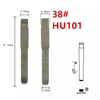 10 шт. 38 # HU101 Необрезанный металлический ключ для Ford Focus для KD Keydiy Xhorse VVDI Пульты Универсальный No 38 Заготовки для дистанционного ключа автомобиля