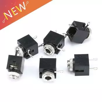 10 шт. 3,5 мм стерео разъем аудио разъем PCB с гайкой/301 м стерео