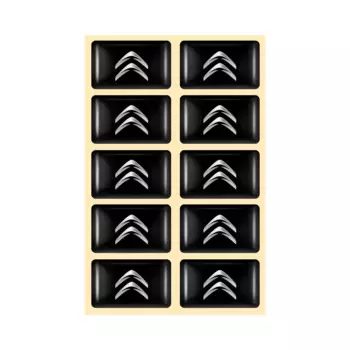 10 шт. 3D эпоксидная смола, наклейка для украшения интерьера автомобиля, наклейка, аксессуары для Citroen C1 C2 C3 C4L VTS C-ELYSEE C3-XR Celysee Saxo