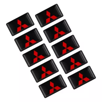 10 шт. 3D эпоксидный значок, Автомобильный декоративный стикер для MITSUBISHI Ralliart Lancer Competition Outlander ASX EX LANCER, автомобильные аксессуары