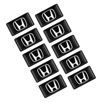 10 шт. 3D наклейка для салона автомобиля из эпоксидной смолы, декоративная маленькая наклейка на руль для Honda Mugen Power Civic Accord CRV Hrv Jazz