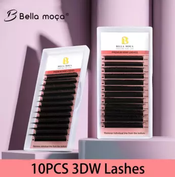10 шт. 3DW ресницы 3DW ресницы завитые C/D 3D W ресницы Смешанные 8-14 мм ресницы накладные ресницы бразильские реснички Бесплатная доставка