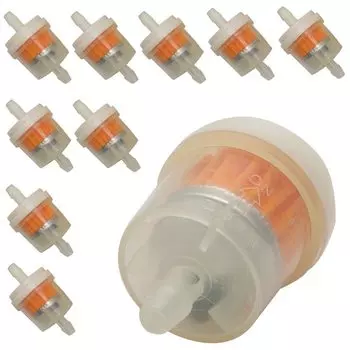 10 шт. 4/25 дюйма 4 мм шланг для мотоцикла скутера бензиновый фильтр прозрачный встроенный газ Топливо распродажа