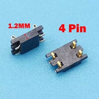 10 шт., 4-контактный, 6-контактный, двухрядный разъем для батареи, контакты, позолоченные, 1,6 ВП, контактный шрапнель, положительный разъем держателя батареи