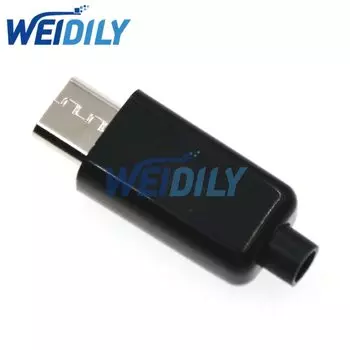 10 шт. 4 в 1 DIY Micro USB сварочный Тип папа 5-контактный разъем провод пластиковая крышка белый/черный