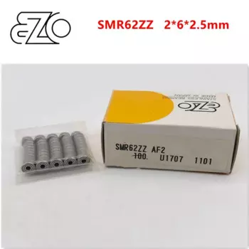 10 шт./50 шт., японский подшипник EZO из нержавеющей стали SMR62ZZ 2*6*2,5 мм 620, высокоскоростные миниатюрные шарикоподшипники 2x6x2,5