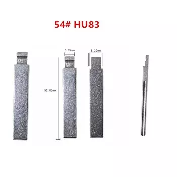 10 шт. 54 # HU83 металлический необработанный флип-брелок для модели KD Xhorse VVDI JMD Автомобильный ключ