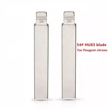 10 Шт. 54 # HU83 Металлический Складной Ключ С Необрезанным Лезвием Для Peugeot 407 Citroen KeyDIY KD Xhorse VVDI JMD