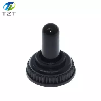 10 шт., 6 мм, отверстие для вала, мини-тумблер MTS, водонепроницаемая пылезащитная крышка, резиновая крышка багажника WPC-05, черный M12x0,75 мм, M6x0,75 с резьбой