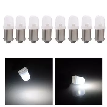 10 шт. 6 В 6,3 В переменного тока постоянного тока неполярность BA9S T4W T11 светодиодная лампа 53 57 1895 1891 64111 для машины для пинбола оранжевый ледяной синий теплый белый