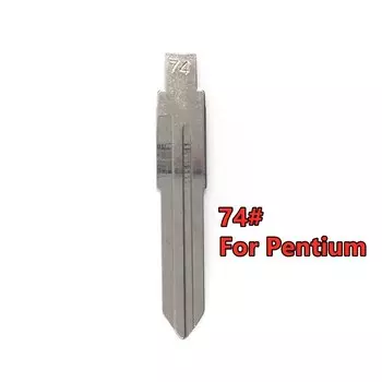 10 шт. № 74, металлическая заготовка, необработанный флип KD, замена автомобиля, модель #74 для Pentium B50, лезвие ключа
