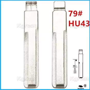 10 шт. 79 # HU43 металлическая НЕОБРАБОТАННАЯ заглушка KD полотно дистанционного ключа для Opel Astra Zafira нonhera Omega Vectra для keydiy KD xhorse VVDI