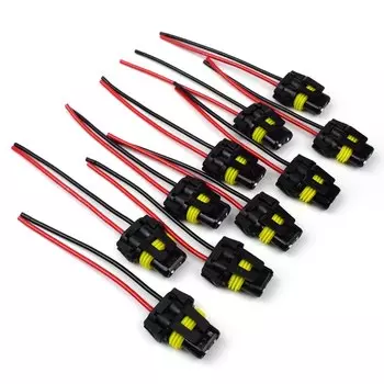 10 шт. 9005 HB3 9006 HB4 переходник для гнезда лампы, отличный прочный медный разъем из АБС-пластика для противотуманных фар