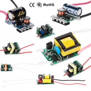 10 шт. AC 110V 220V DC 12V P светодиодный драйвер Вход 3 Вт 7 Вт Питание постоянный ток Напряжение 300mA затемнения светильник лампа трансформаторы