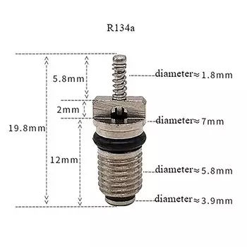 10 шт. AC R134A сердечник клапана автомобильного кондиционера, сердечники для автомобильного кондиционера, набор для ремонта, термостойкий фотоэлемент