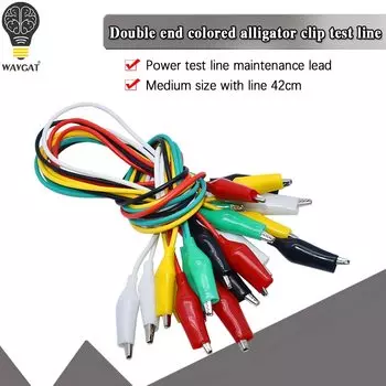 10 шт., электрические зажимы типа «крокодил», 50 см
