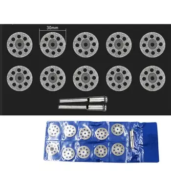 10 Шт. Алмазные Отрезные Диски, Вращающийся Инструмент, Циркулярная Пила Для Дрели, Гравировка Dremel, Резка Дерева, Камня