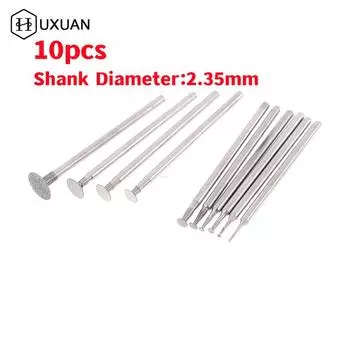 10 шт. алмазных шлифовальных головок HUXUAN для роторного инструмента