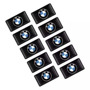 10 шт. эпоксидные наклейки для украшения интерьера автомобиля, наклейка для BMW 1 2 3 4 5 6 7 серии X1 X3 X4 X5 X6 X2 X7 F10 F15 F16 F20 F30 M E36