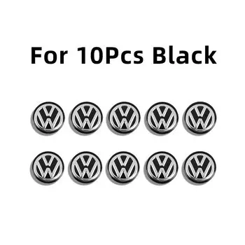 10 шт., автомобильная наклейка для ключа с дистанционным управлением, алюминиевая наклейка для VW GTI Polo Golf Passat Tiguan Arteon Touareg Taigo Bora Jetta